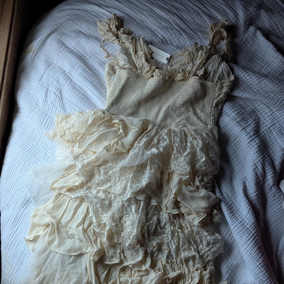 NWT Anthropologie ivory gorgeous vintage style wedding dress - Picture 2 of 9